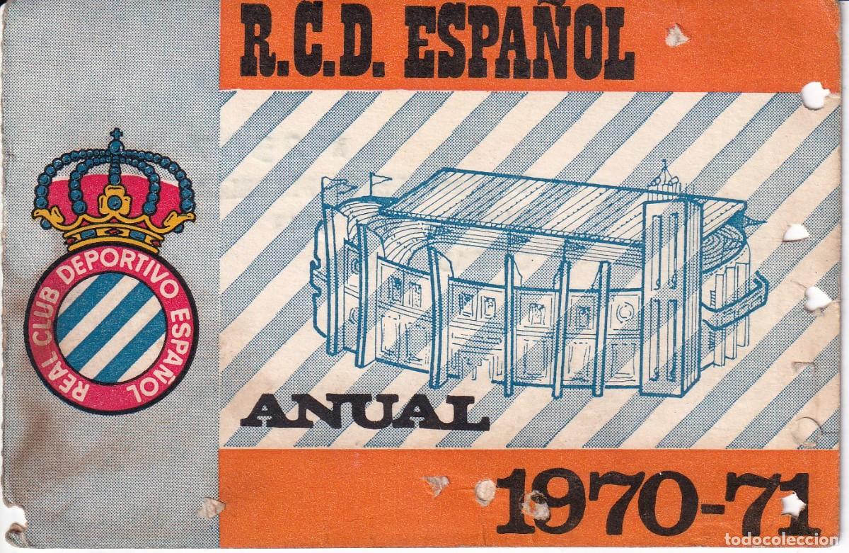 Sports collectibles: CARNET DE FUTBOL REAL CLUB DEPORTIVO ESPA&Ntilde;OL TEMPORADA 1970-1971 (ANUAL)