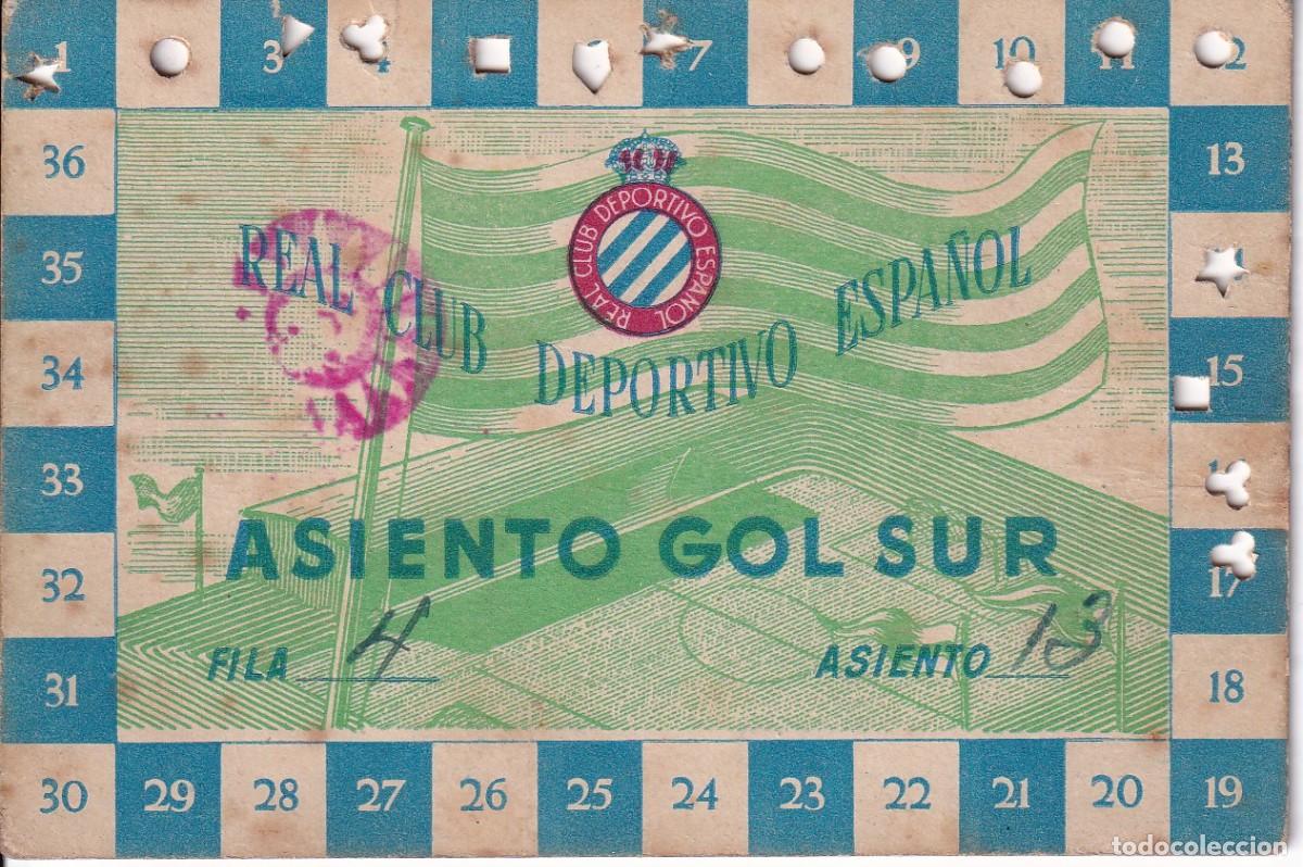 Sammelleidenschaft Sport: ABONO REAL CLUB DEPORTIVO ESPA&Ntilde;OL SIN FECHA - SANS - FIRMAS FRANCISCO PERELLO Y SIXTA CAMBRA