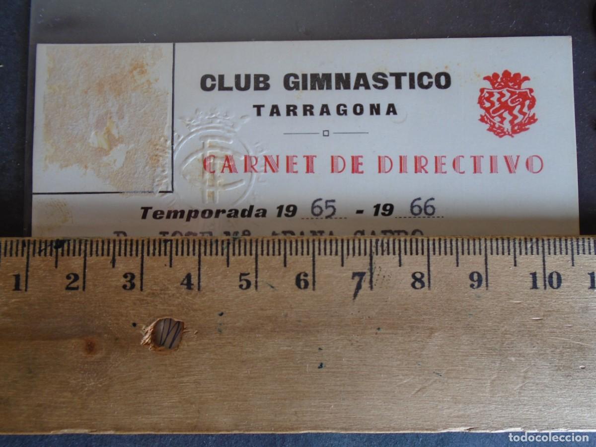 Sports collectibles: (GT-150)CARNET CLUB GIMNASTICO DE TARRAGONA - DIRECTIVO - 1965-66