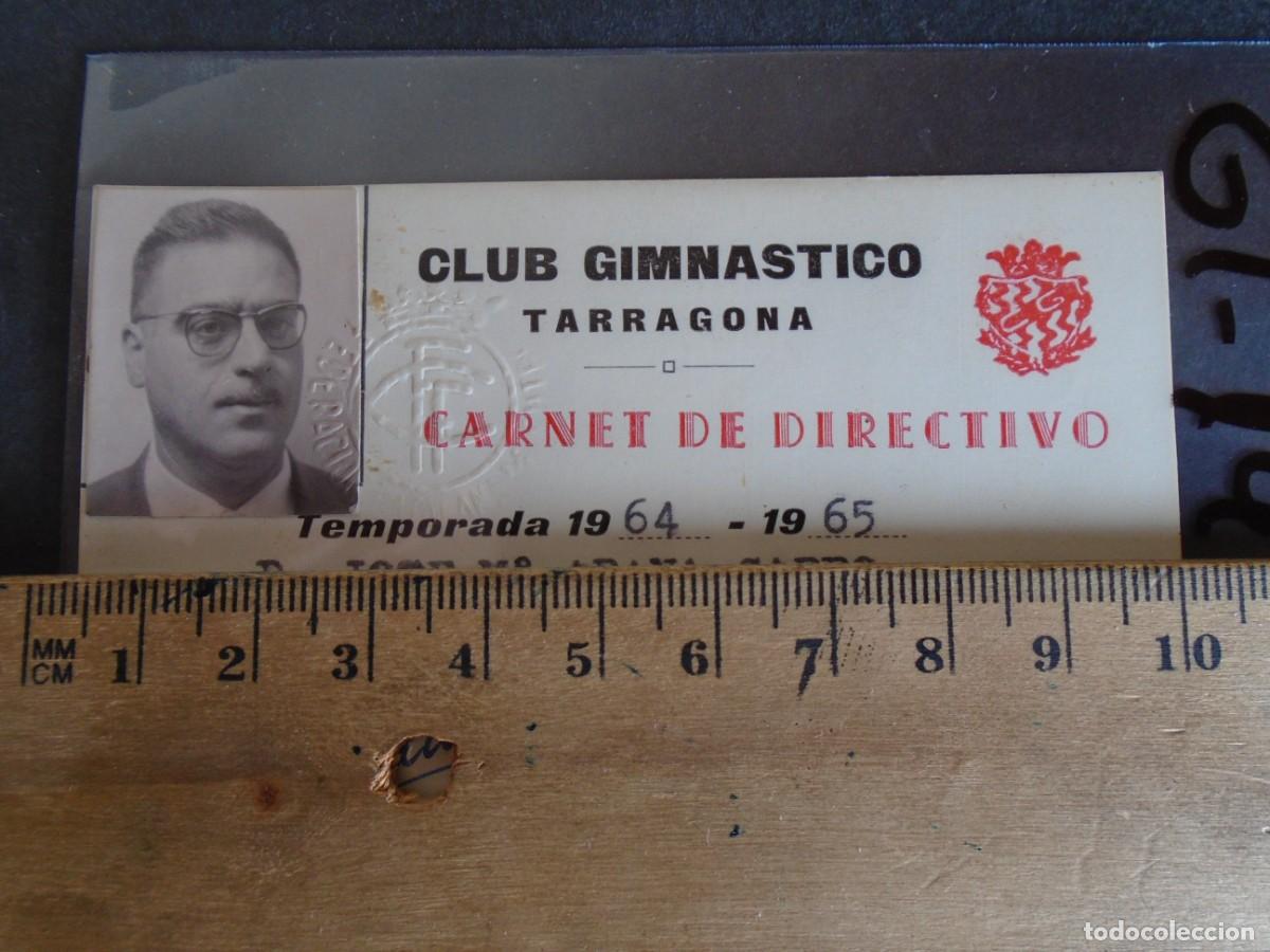 Sports collectibles: (GT-148)CARNET CLUB GIMNASTICO DE TARRAGONA - DIRECTIVO - 1964-65