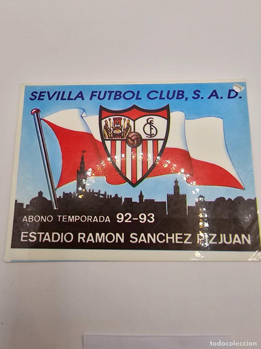 Sports collectibles: carnet socio abonado pase f&uacute;tbol Sevilla f c club 1992- 1993