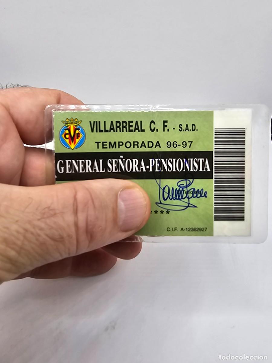 Sports collectibles: carnet pase abonado f&uacute;tbol Villarreal club 96 97 se&ntilde;ora pensionistageneral