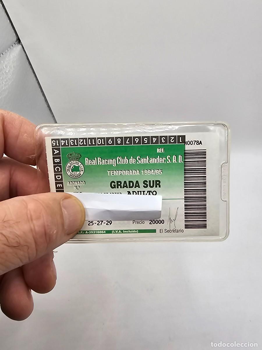 Sammelleidenschaft Sport: carnet pase abono f&uacute;tbol racing santander 1994 1995