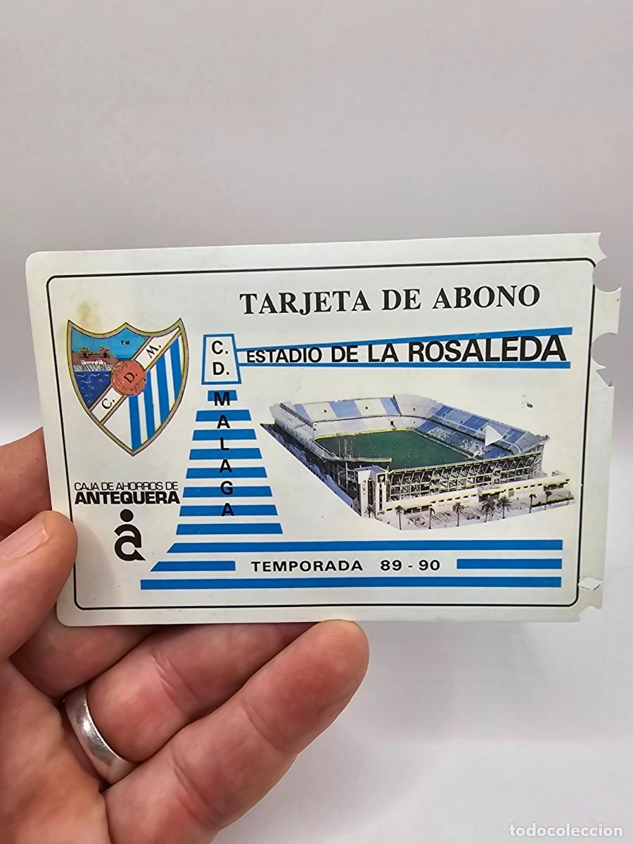 Sammelleidenschaft Sport: carnet pase abono f&uacute;tbol club M&aacute;laga 89 90