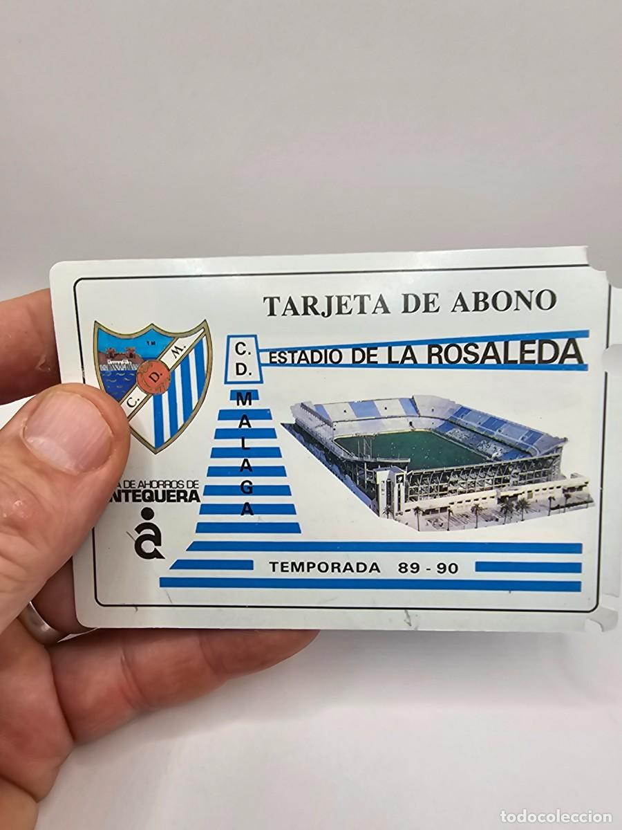 Sammelleidenschaft Sport: carnet pase abono f&uacute;tbol club M&aacute;laga 89 90