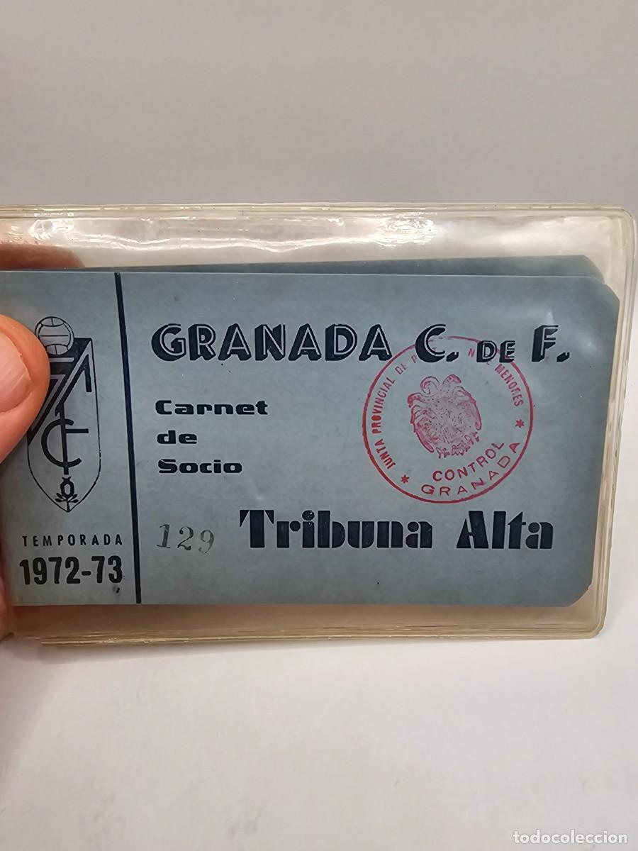 Sports collectibles: carnet pase abono f&uacute;tbol Granada club 1972 1973