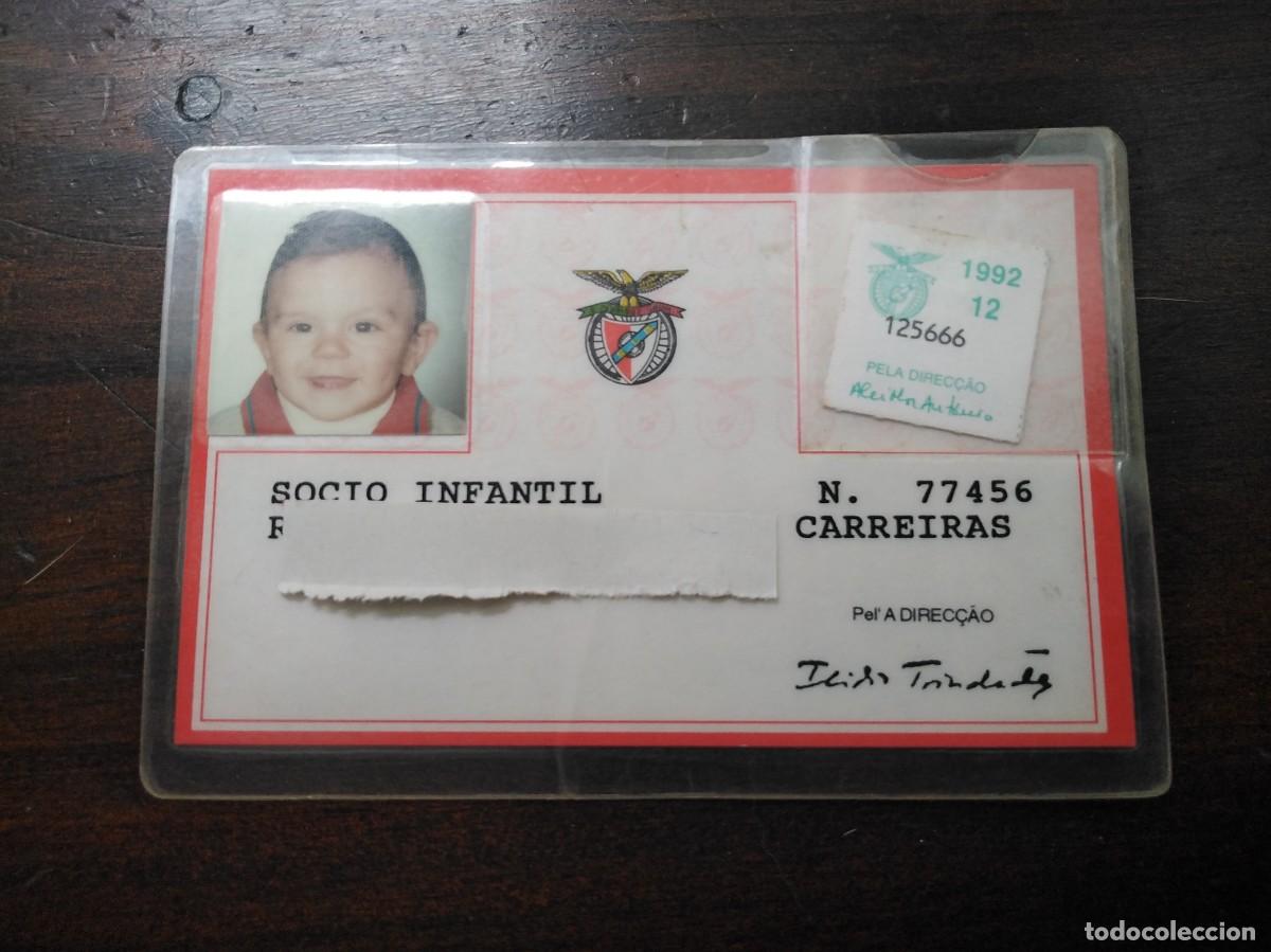 Sports collectibles: Carnet Socio Infantil. Benfica de Portugal. A&ntilde;o 1992.