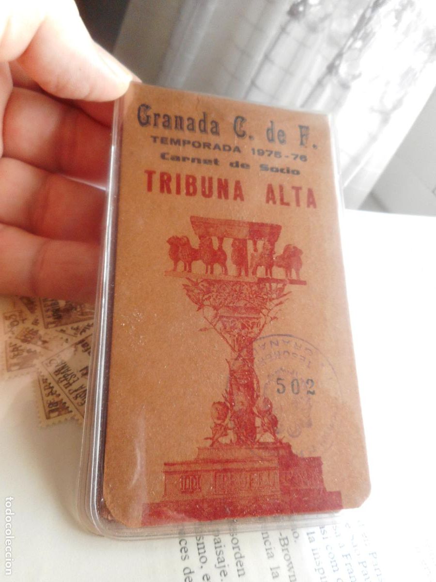 Sammelleidenschaft Sport: ANTIGUO CARNET SOCIO GRANADA CLUB FUTBOL TEMPORADA 1975.1976