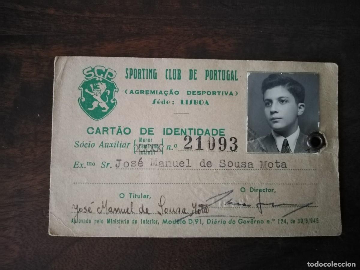 Sports collectibles: Antiguo Carnet de socio del Sporting Club de Portugal. A&ntilde;os 40