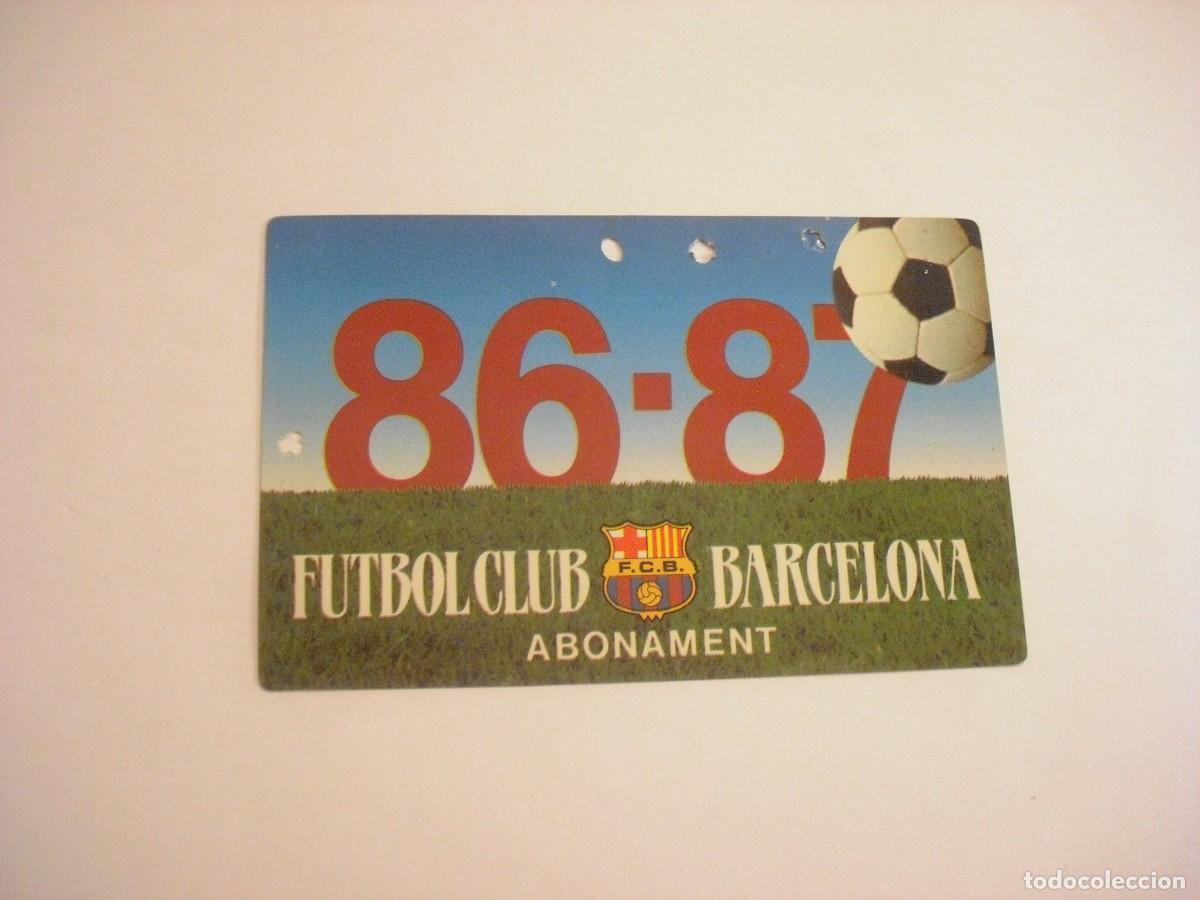 Sports collectibles: CARNET DE SOCI , F.C. BARCELONA 1986/ 87