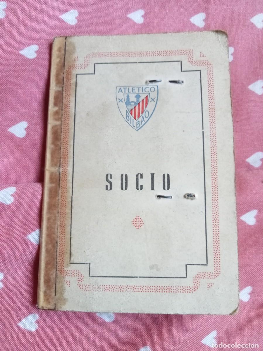 Sammelleidenschaft Sport: ANTIGUO CARNET DE SOCIO DEL ATHLETIC DE BILBAO 1966