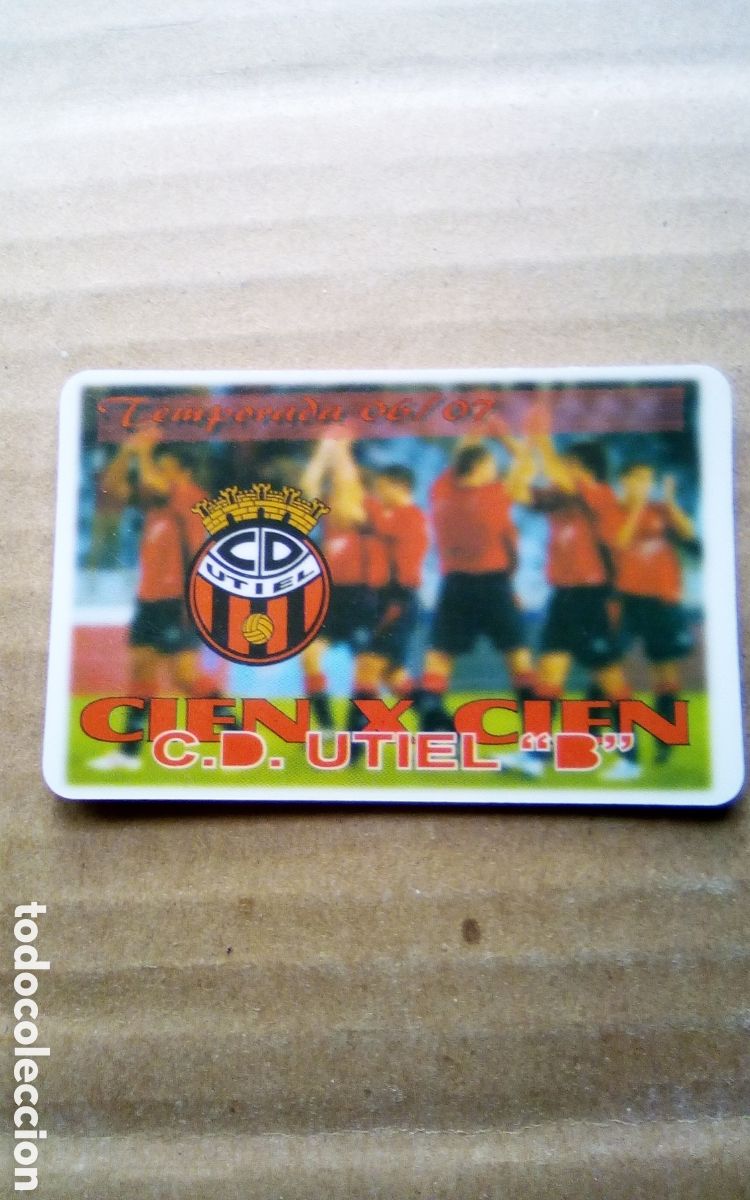 Sammelleidenschaft Sport: Tarjeta cien x cien C. D. Utiel &rdquo;B&rdquo;. Temporada 06/07. Publicidad Publisam.