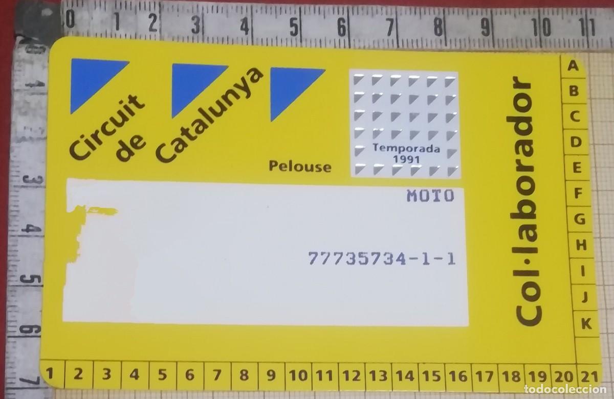 Sammelleidenschaft Sport: CARNET COL&middot;LABORADOR CIRCUIT DE CATALUNYA TEMPORADA 1991-MOTO PELOUSE