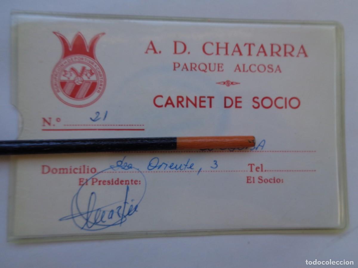 Sammelleidenschaft Sport: AGRUPACION DEPORTIVA CHATARRA , PARQUE ALCOSA : CARNET DE SOCIO . SEVILLA, A&Ntilde;OS 70