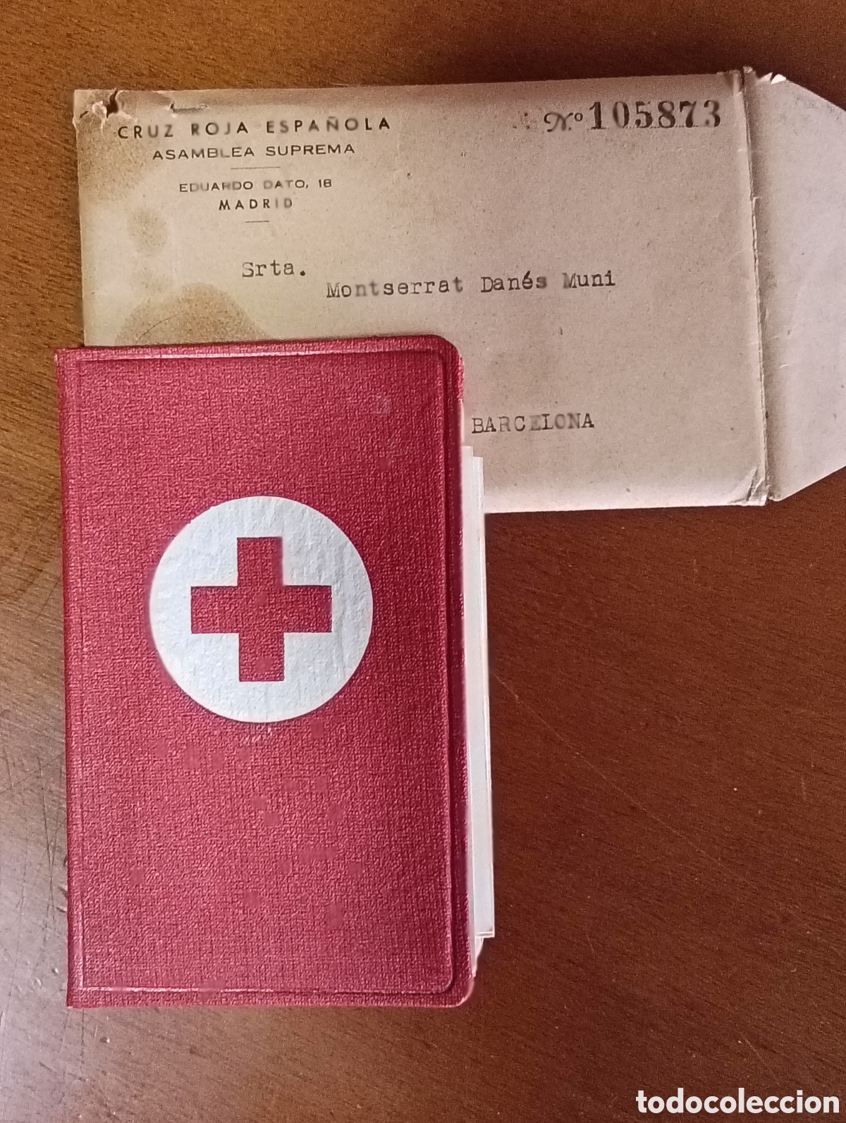 Sammelleidenschaft Sport: Carnet de la Cruz Roja Espa&ntilde;ola 1951