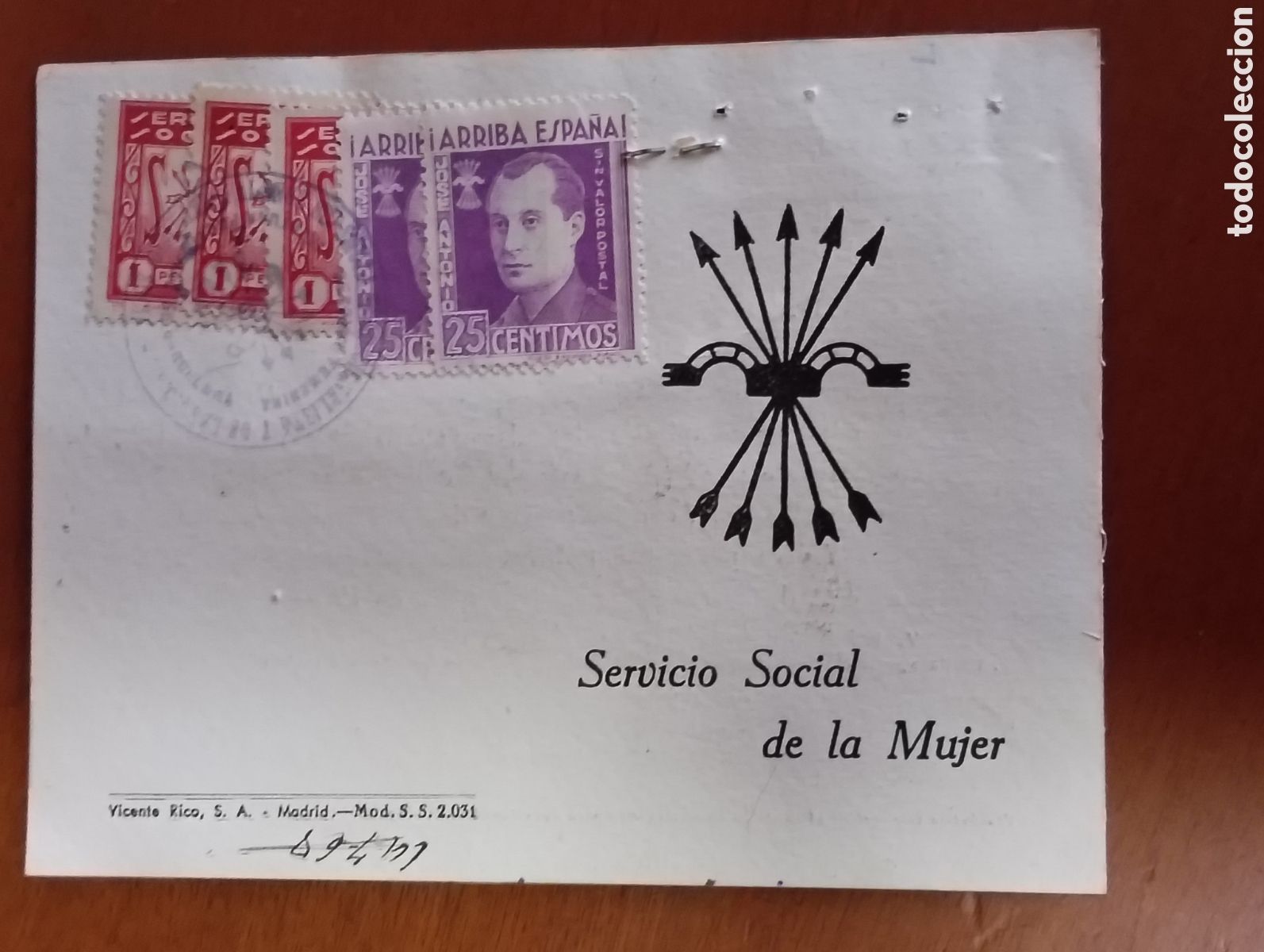 Sammelleidenschaft Sport: Servicio Social de la mujer 1951