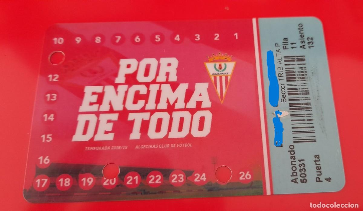 Sammelleidenschaft Sport: ABONO DE TEMPORADA -ALGECIRAS C.F. - 2018-19