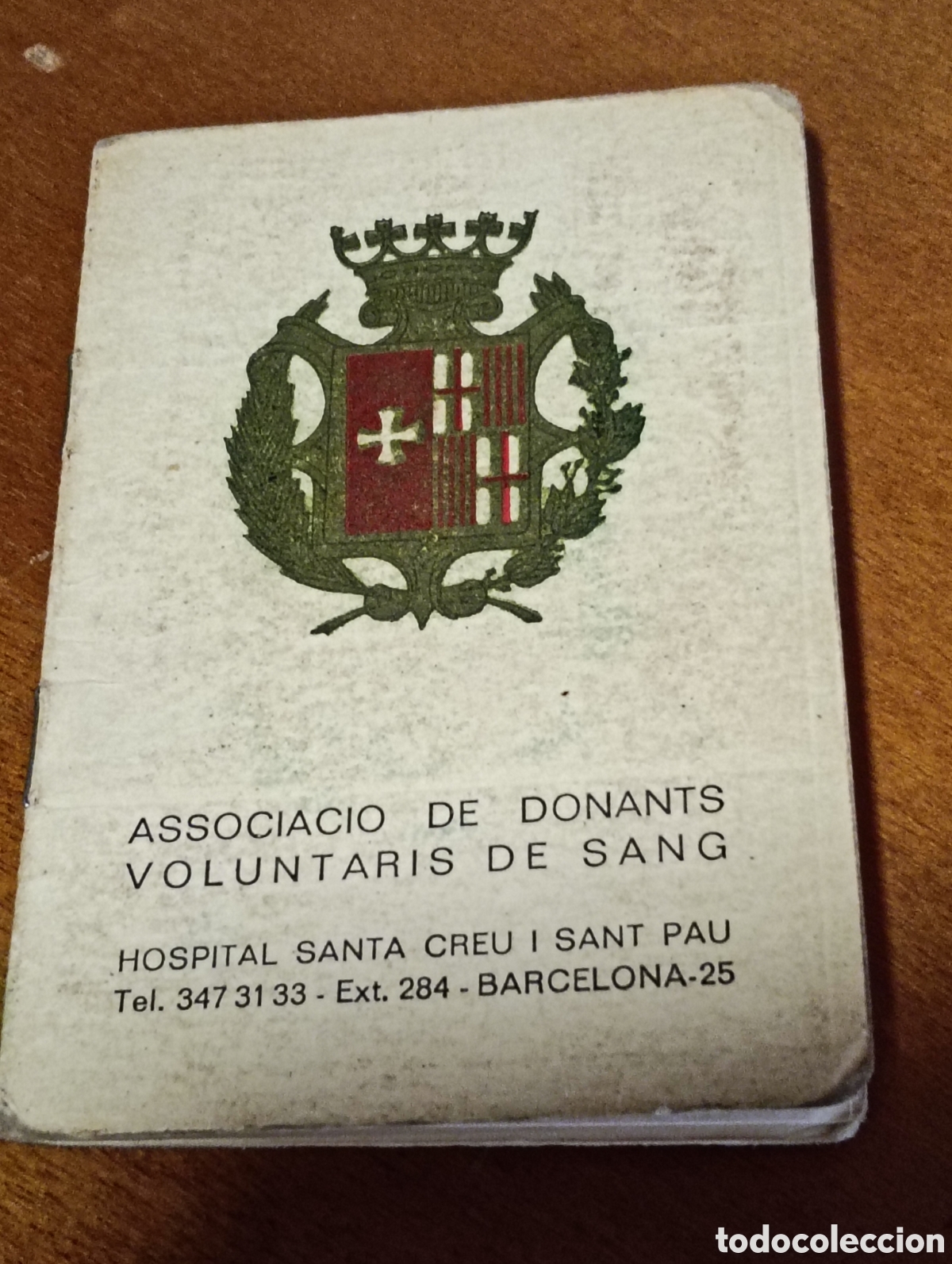 Sammelleidenschaft Sport: Carnet de Donante de Sangre Voluntarios Barcelona 1980