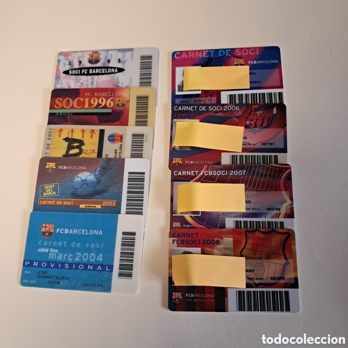 Sammelleidenschaft Sport: 9 CARNET DE SOCI F.C. BARCELONA. BAR&Ccedil;A