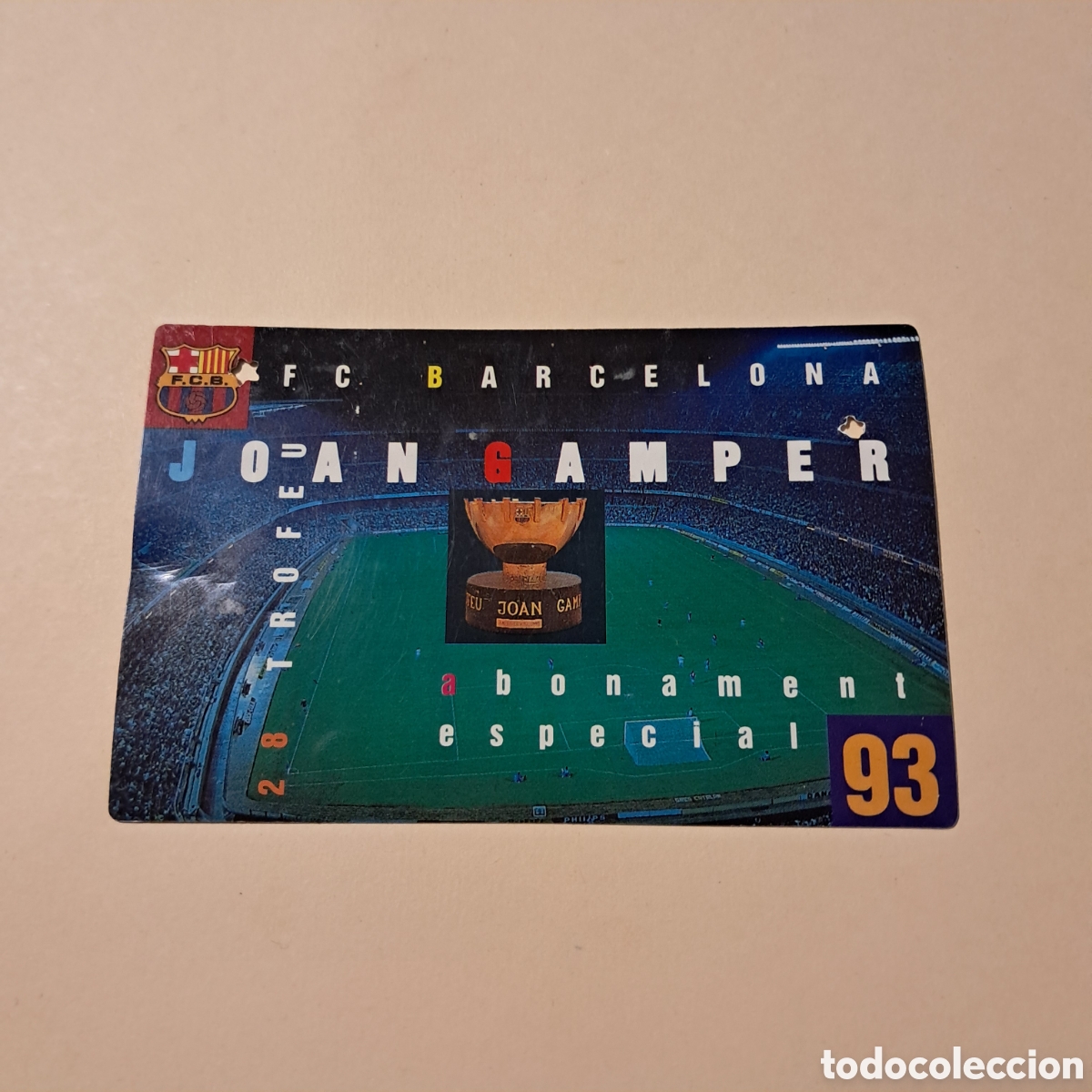 Sammelleidenschaft Sport: ABONAMENT ESPECIAL JOAN GAMPER F.C. BARCELONA TRIBUNA 1&ordf; GRADERIA 1993