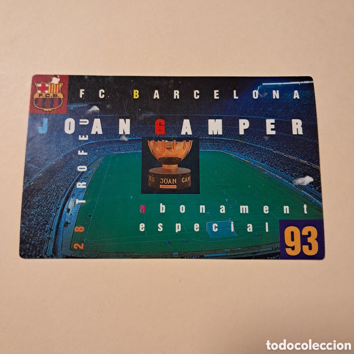 Sammelleidenschaft Sport: ABONAMENT ESPECIAL JOAN GAMPER F.C. BARCELONA TRIBUNA 1&ordf; GRADERIA 1993