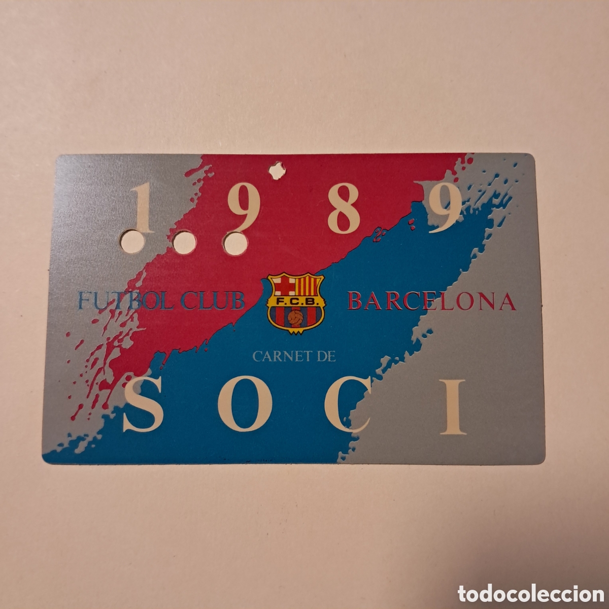 Sammelleidenschaft Sport: CARNET DE SOCI INFANTIL 1989 FC BARCELONA BAR&Ccedil;A