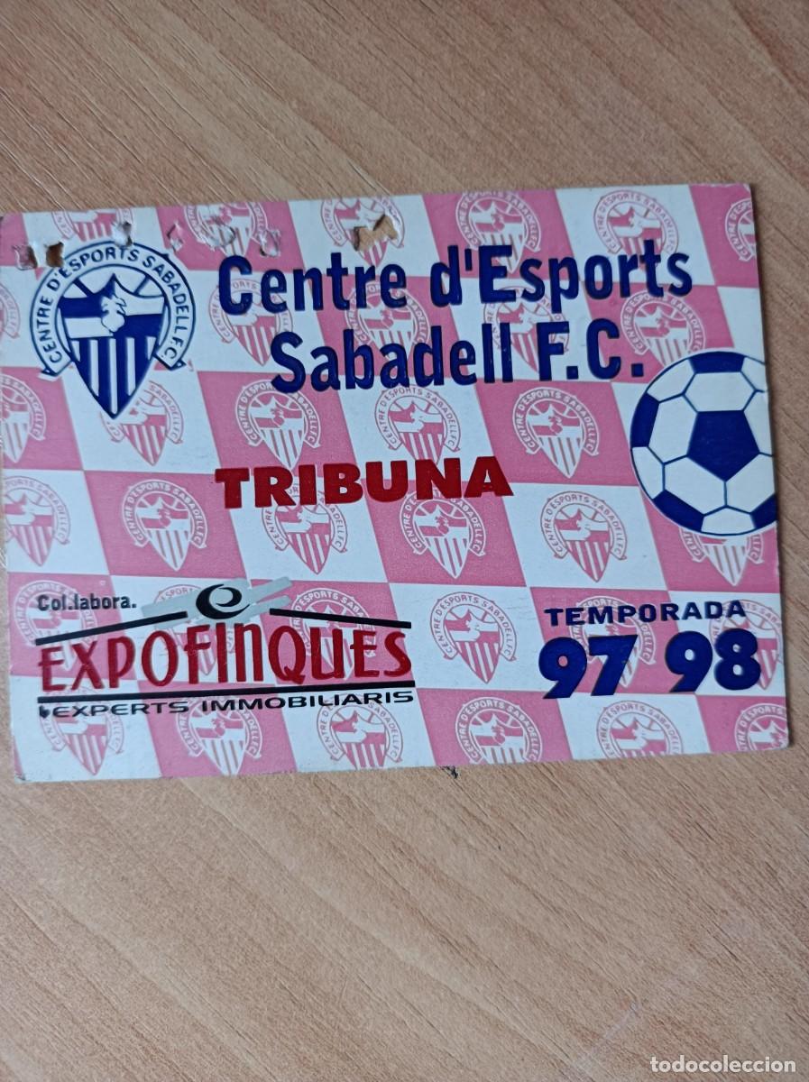 Coleccionismo deportivo: Carnet Sabadell 1997-98 - Foto 1