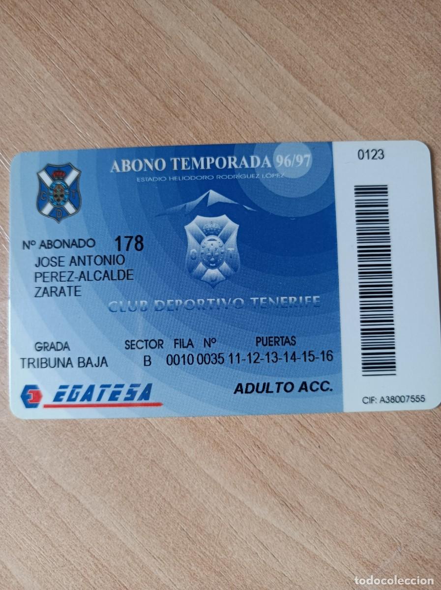 Sammelleidenschaft Sport: Carnet C.D. Tenerife 1996-97