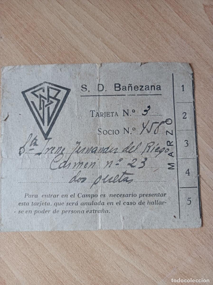 Sammelleidenschaft Sport: Carnet S.D. Ba&ntilde;ezana, antiguo