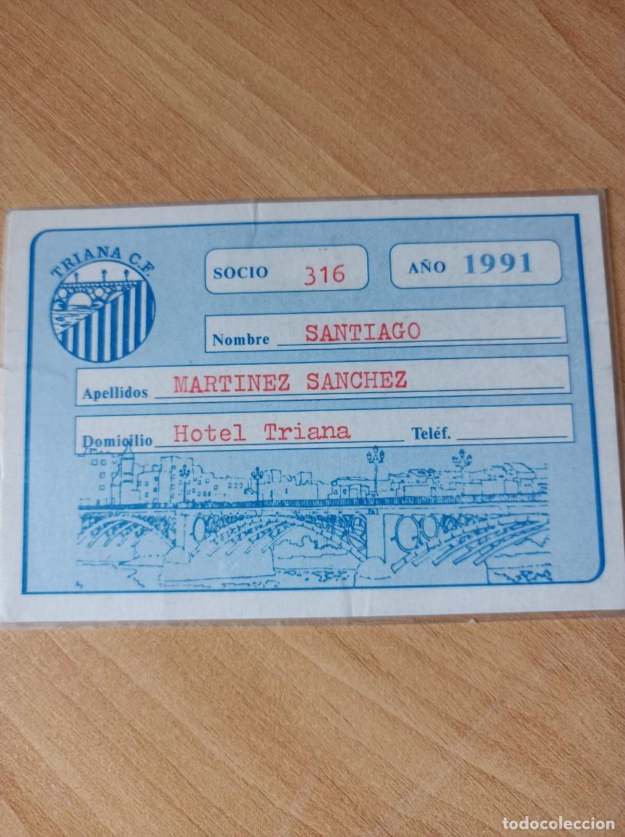 Sports collectibles: Carnet Triana C.F., 1991