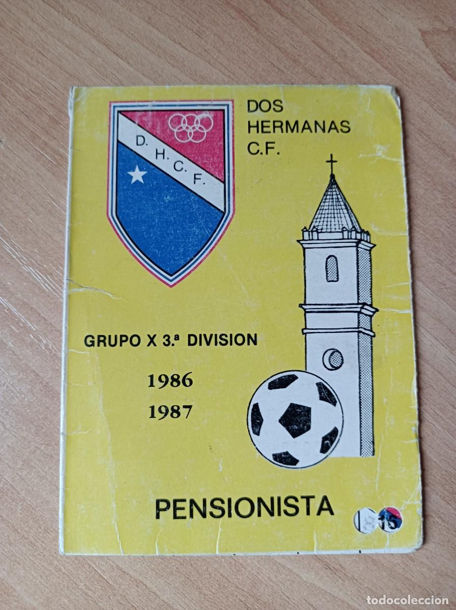Sports collectibles: Carnet C.F. Dos Hermanas, 1986-87