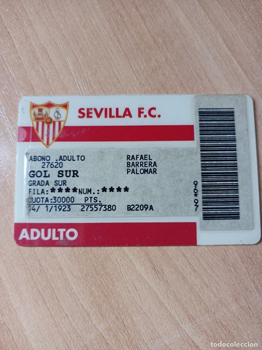 Sports collectibles: Carnet Sevilla FC 1996-97