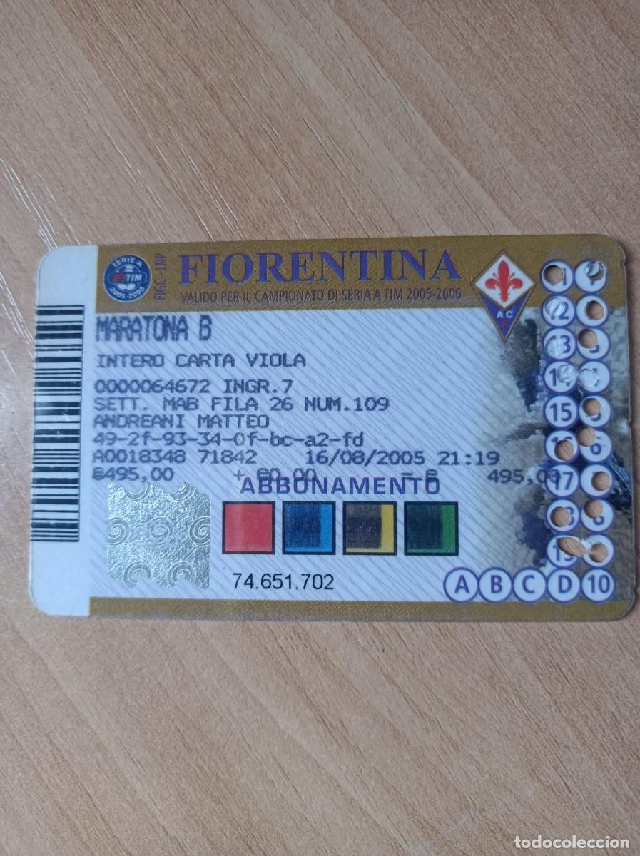 Coleccionismo deportivo: Carnet Fiorentina, 2005-06 - Foto 1