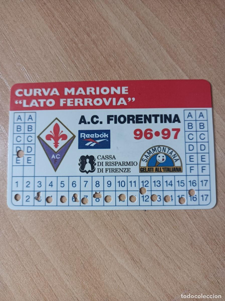 Coleccionismo deportivo: Carnet Fiorentina, 1996-97 - Foto 1