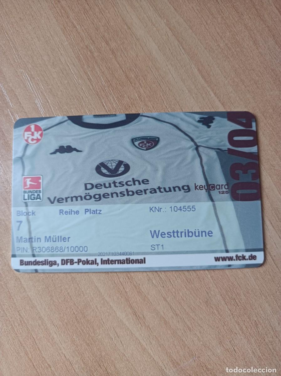 Coleccionismo deportivo: Carnet Kaiserlautern, 2003-04 - Foto 1