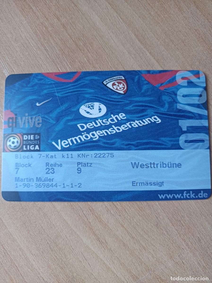 Coleccionismo deportivo: Carnet Kaiserlautern, 2001-02 - Foto 1