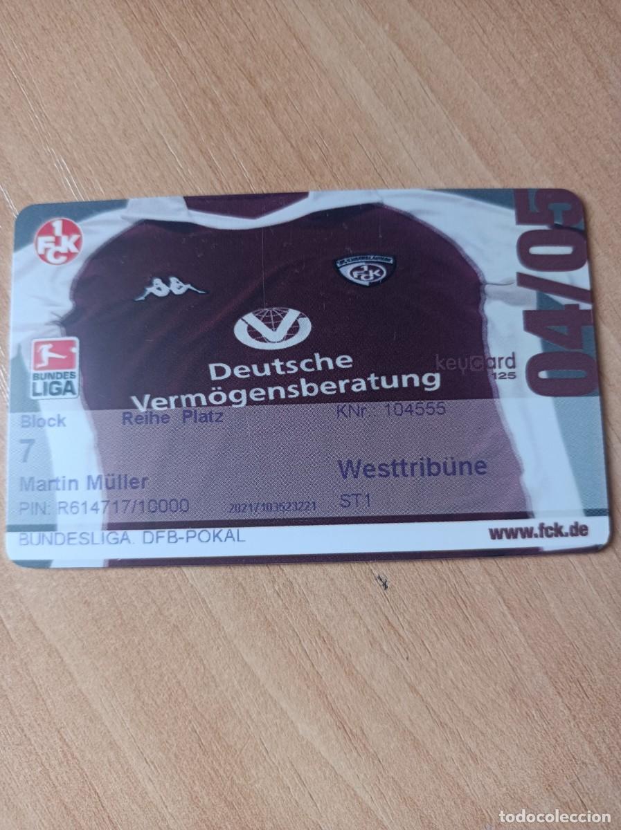 Coleccionismo deportivo: Carnet Kaiserlautern, 2004-05 - Foto 1