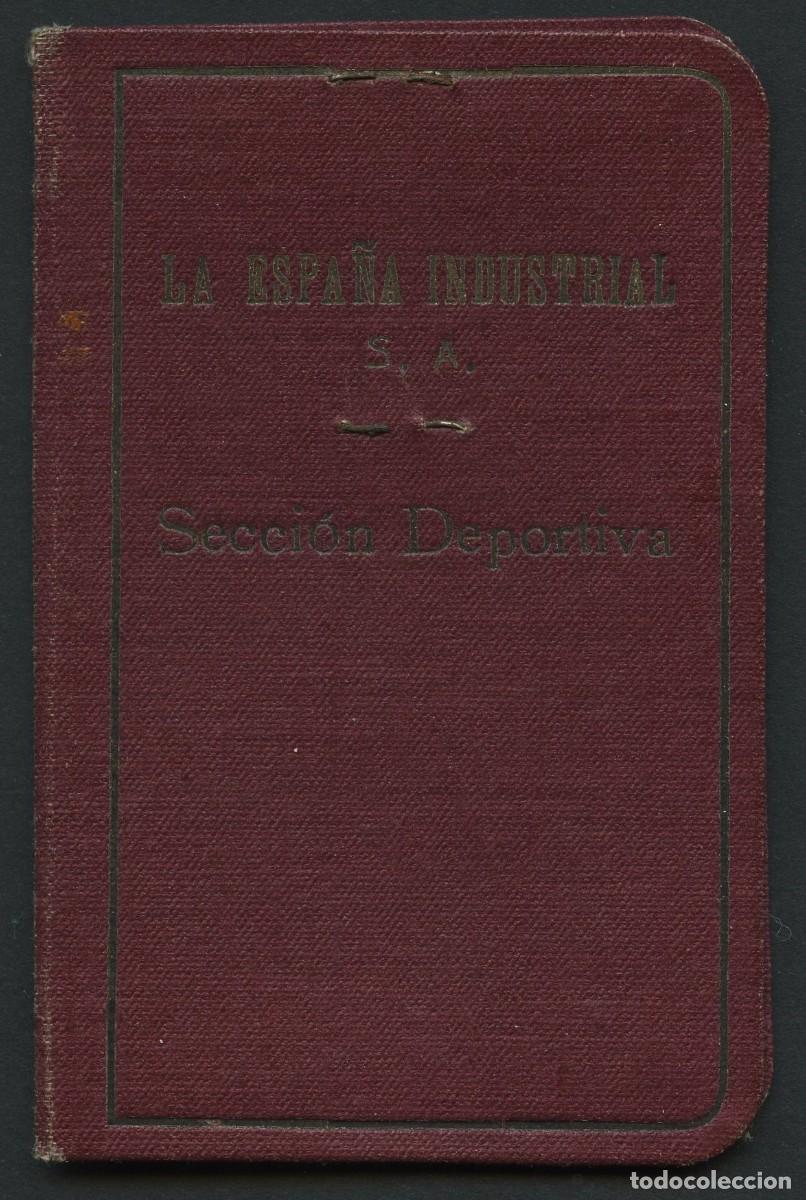 Sammelleidenschaft Sport: F&Uacute;TBOL, CARNET, TITULO DE SOCIO, LA ESPA&Ntilde;A INDUSTRIAL, 1941