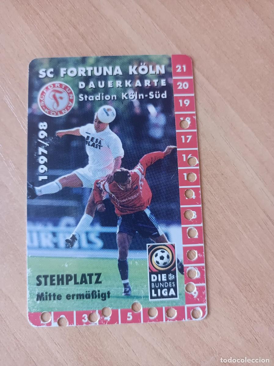 Sammelleidenschaft Sport: Carnet Fortuna Colonia, Alemania 1997-98