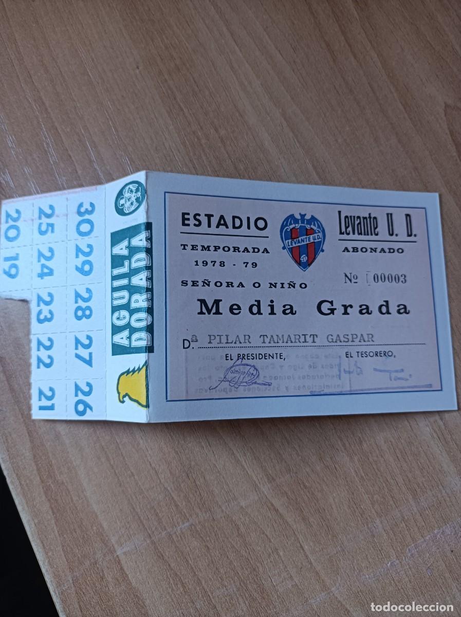 Coleccionismo deportivo: Carnet Levante 1978-79 - Foto 1