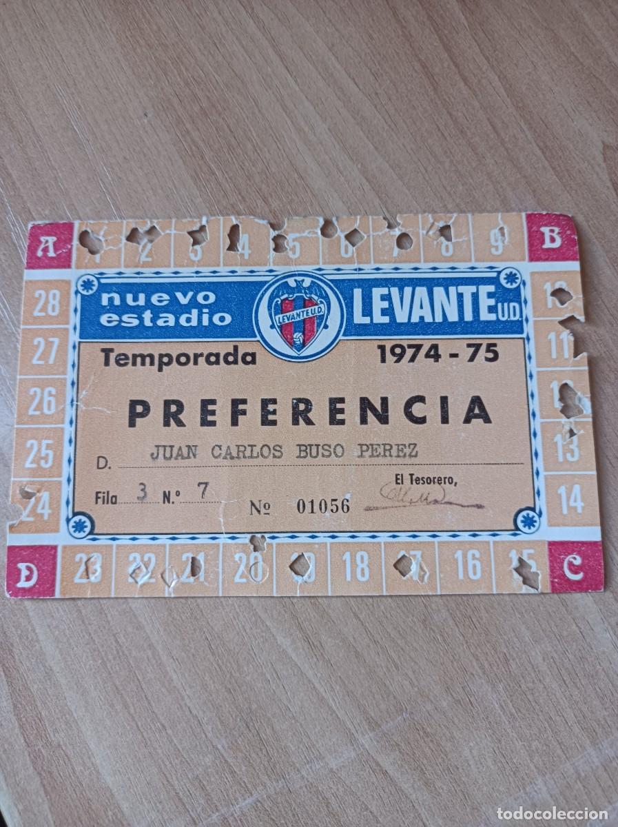 Sammelleidenschaft Sport: Carnet Levante 1974-75