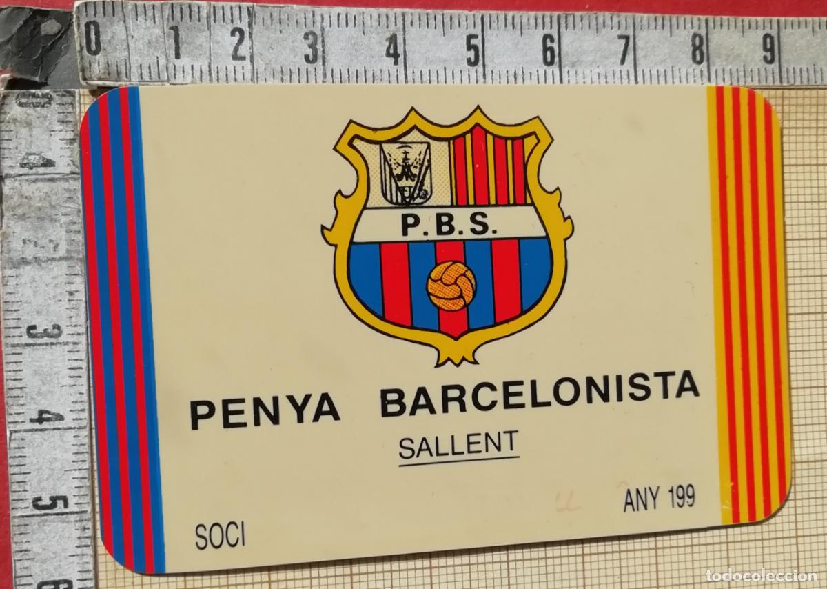 Sports collectibles: CARNET SOCIO PENYA BARCELONISTA SALLENT 199X
