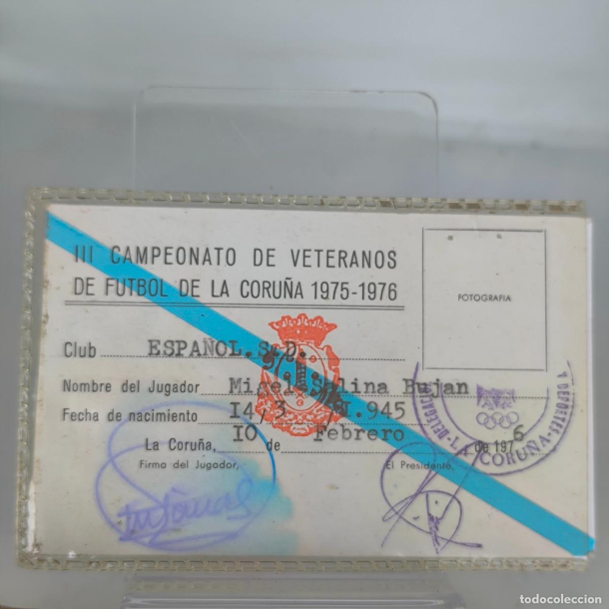 Sammelleidenschaft Sport: CARNET TERCER III CAMPEONATO DE VETERANOS DE FUTBOL DE LA CORU&Ntilde;A 1975-76
