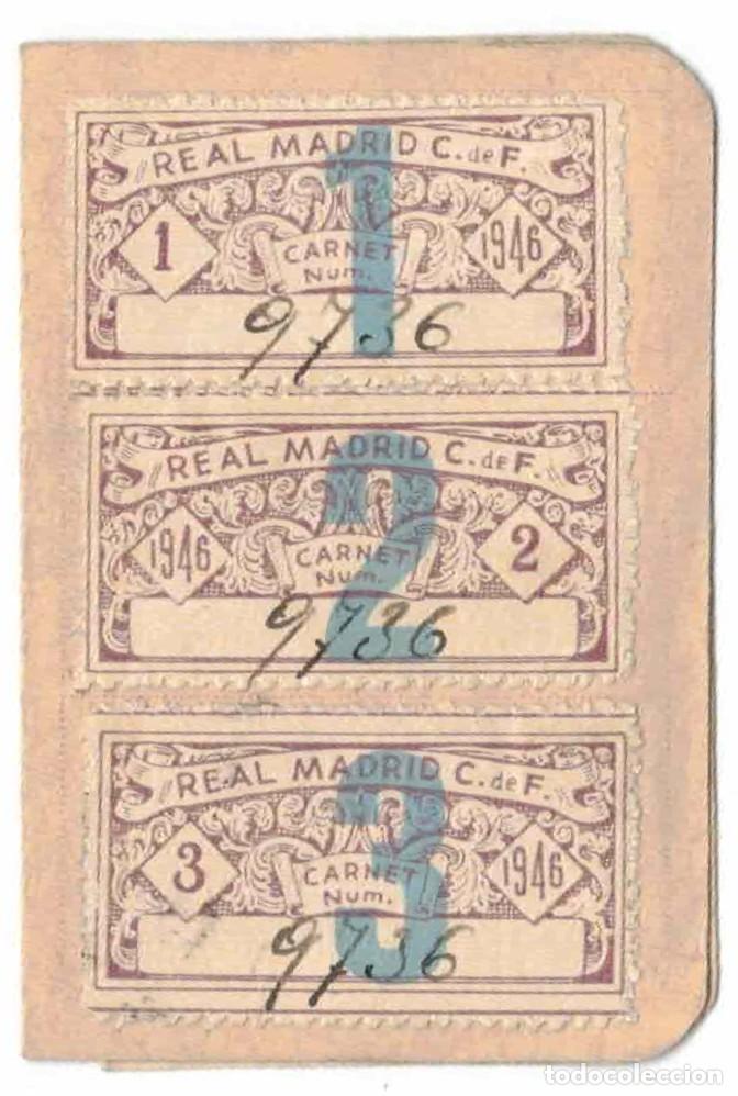 Coleccionismo deportivo: CARNET REAL MADRID 1946 - Foto 1