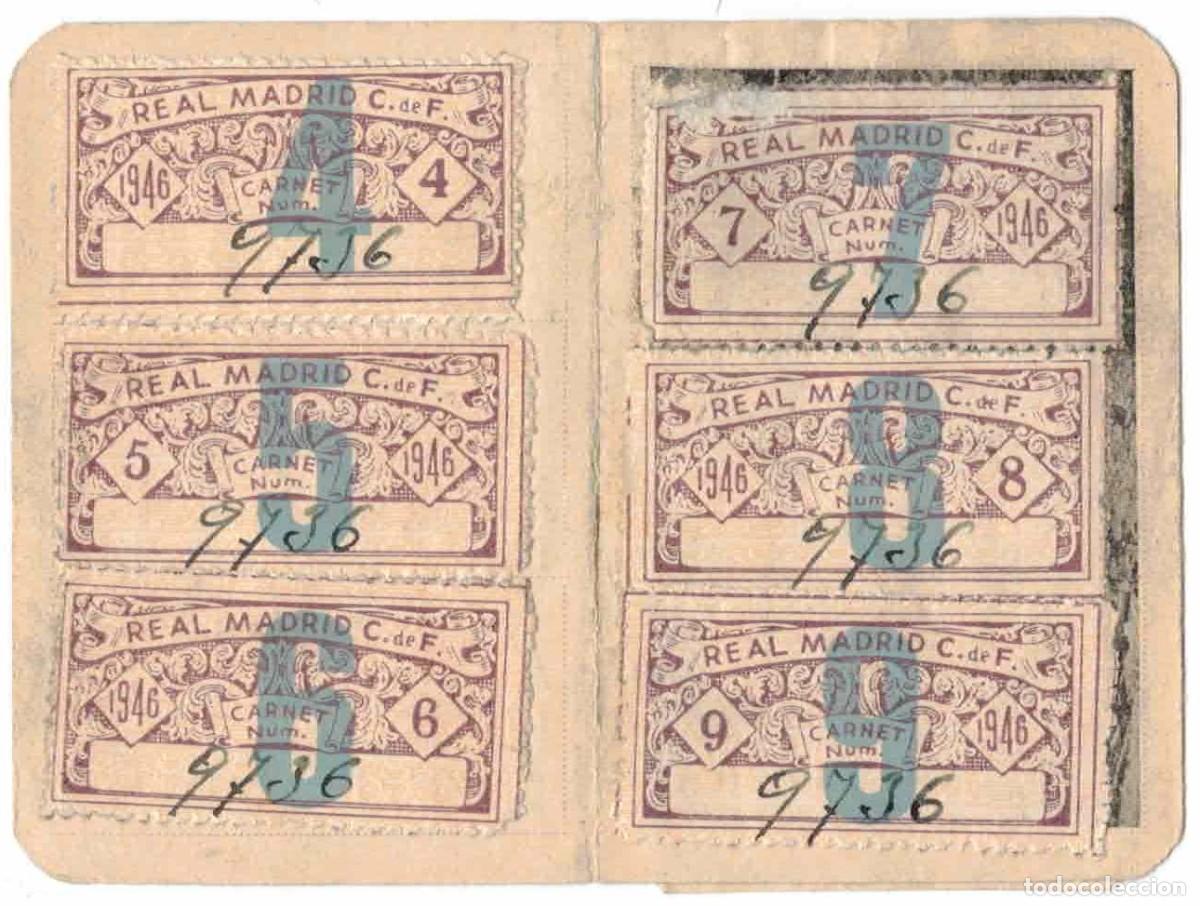 Coleccionismo deportivo: CARNET REAL MADRID 1946 - Foto 2