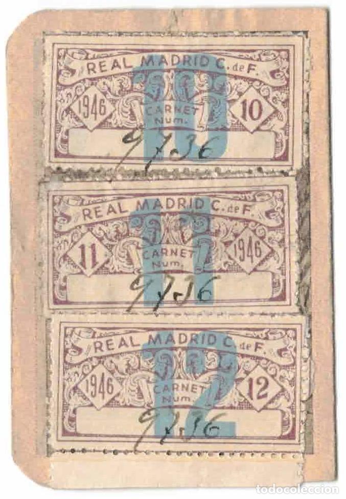 Coleccionismo deportivo: CARNET REAL MADRID 1946 - Foto 3