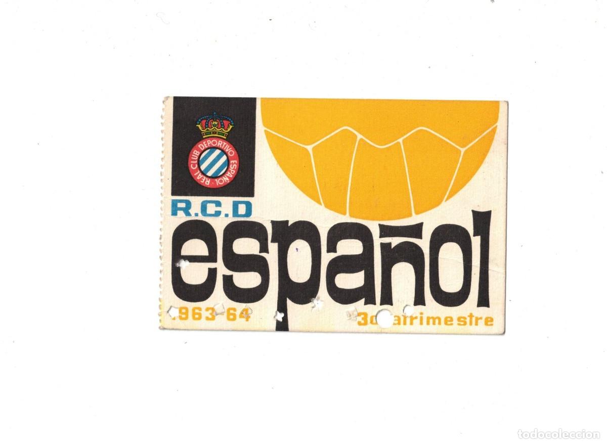 Coleccionismo deportivo: R.C.D. ESPA&Ntilde;OL. CARNET 1963-64. 3er TRIMESTRE