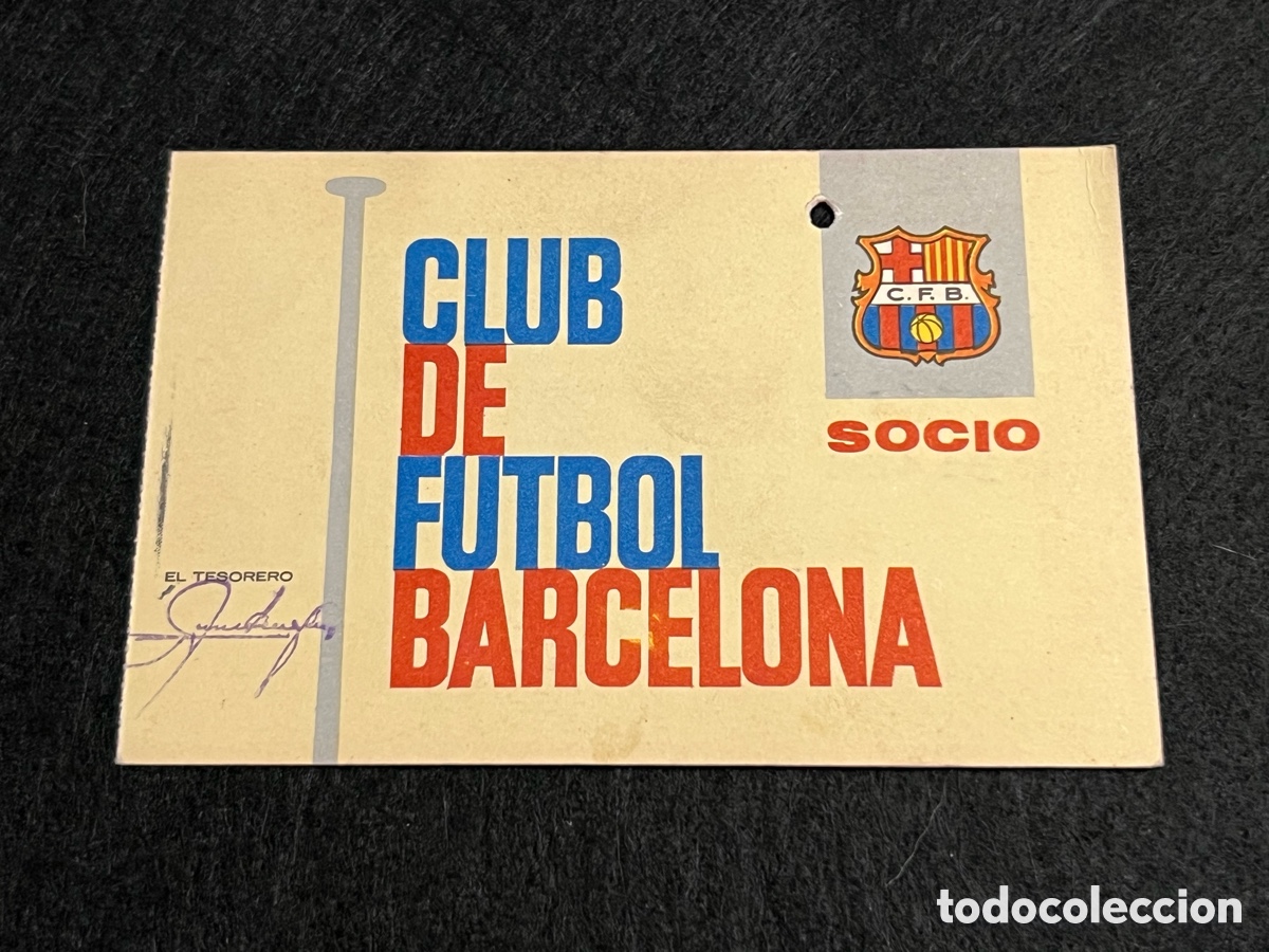 Coleccionismo deportivo: CARNET SOCI ANUAL 1965 FC BARCELONA SOCIO BAR&Ccedil;A FUTBOL.