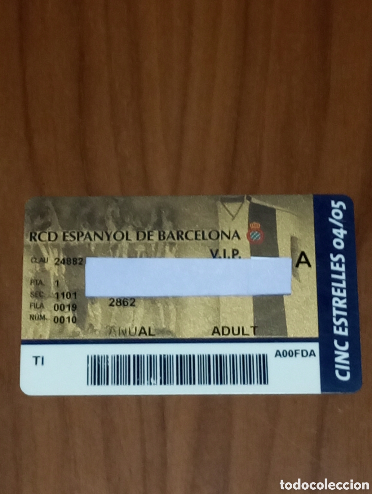 Coleccionismo deportivo: DEBUT OFICIAL PROFESIONAL LIONEL MESSI FC BARCELONA 16/10/2004 CARNET ABONO RCD ESPANYOL 2004 2005