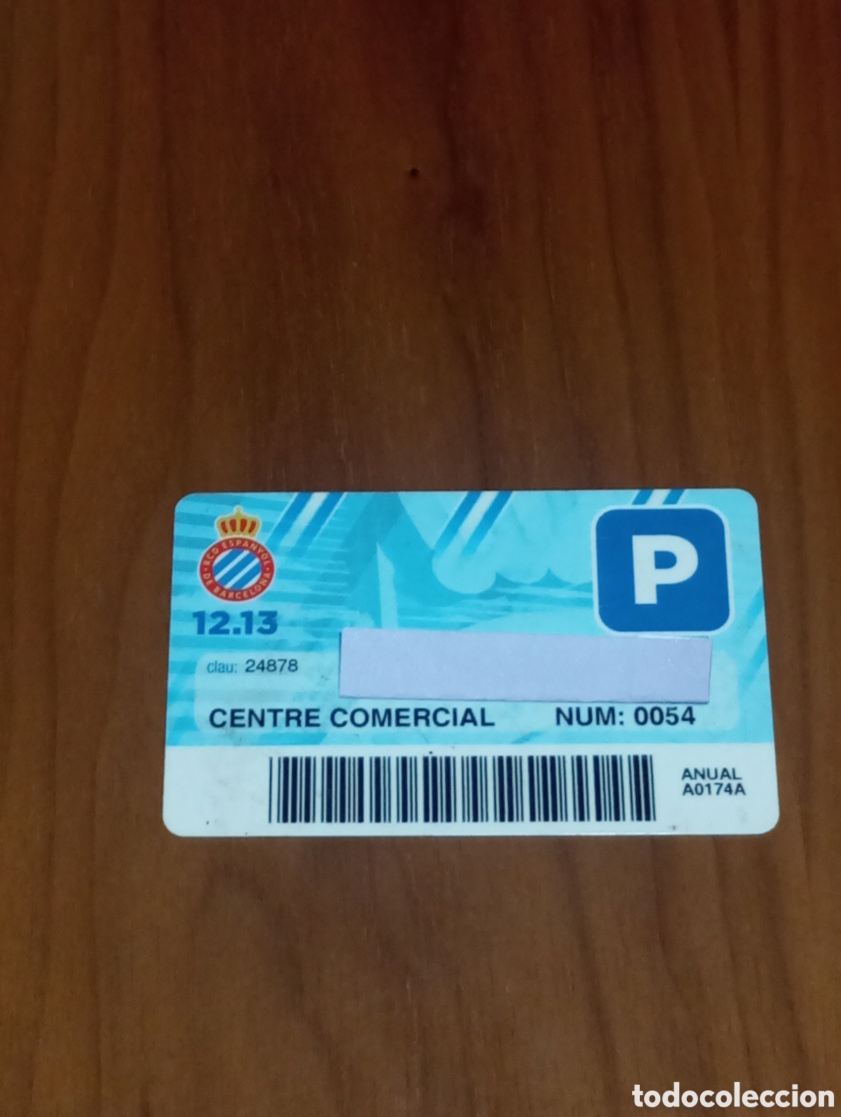 Coleccionismo deportivo: CARNET ABONO TARJETA PARKING RCD ESPANYOL 2012 2013 MUY RARO